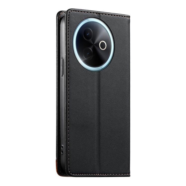 For vivo Y39 5G Dierfeng Splicing Strong Magnetic RFID Vegan Leather Phone Case