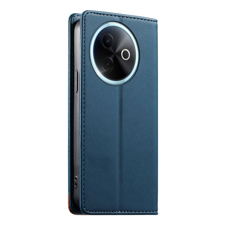 For vivo Y39 5G Dierfeng Splicing Strong Magnetic RFID Vegan Leather Phone Case