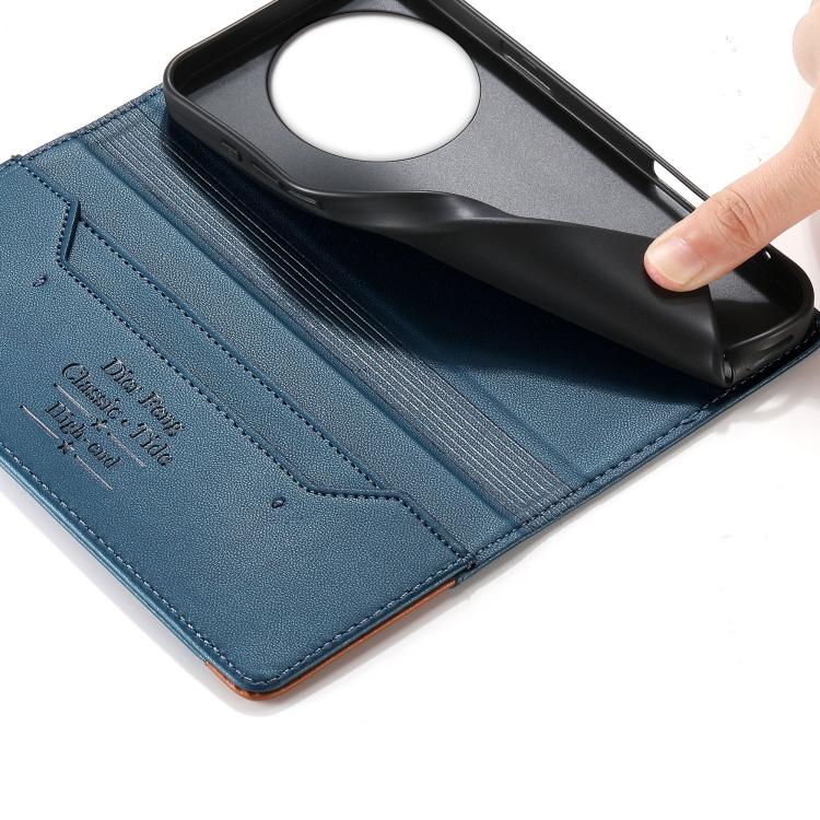 For vivo Y39 5G Dierfeng Splicing Strong Magnetic RFID Vegan Leather Phone Case
