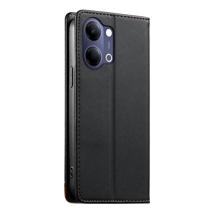 For vivo Y21 5G / Y05 4G Dierfeng Splicing Strong Magnetic RFID Vegan Leather Phone Case