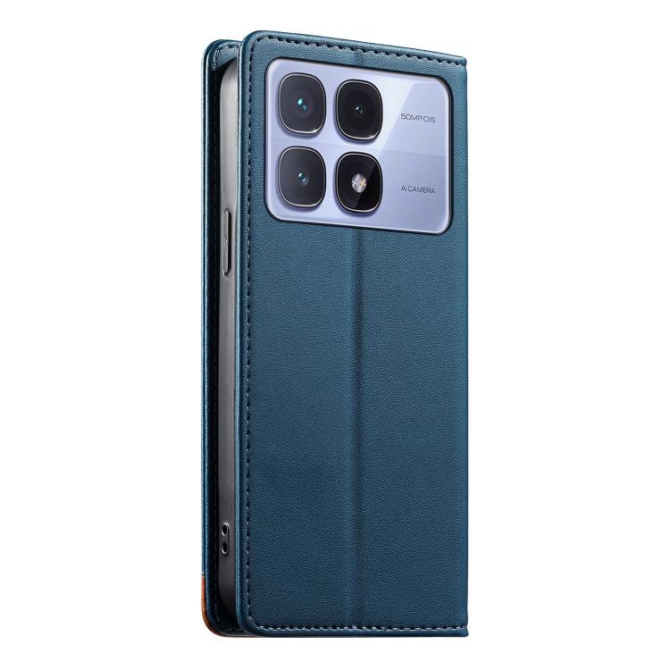 For Redmi K70 Ultra Dierfeng Splicing Strong Magnetic RFID Vegan Leather Phone Case