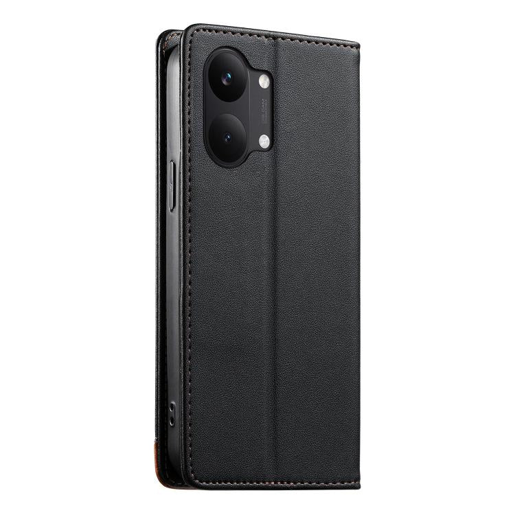 For Redmi Turbo 5 Max 5G / Poco X8 Pro Max 5G Dierfeng Splicing Strong Magnetic RFID Vegan Leather Phone Case