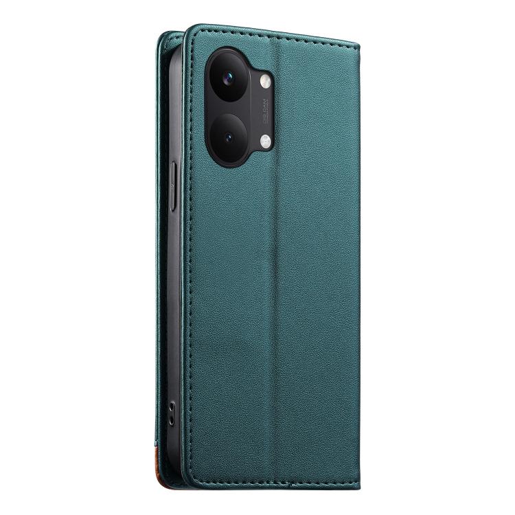 For Redmi Turbo 5 Max 5G / Poco X8 Pro Max 5G Dierfeng Splicing Strong Magnetic RFID Vegan Leather Phone Case