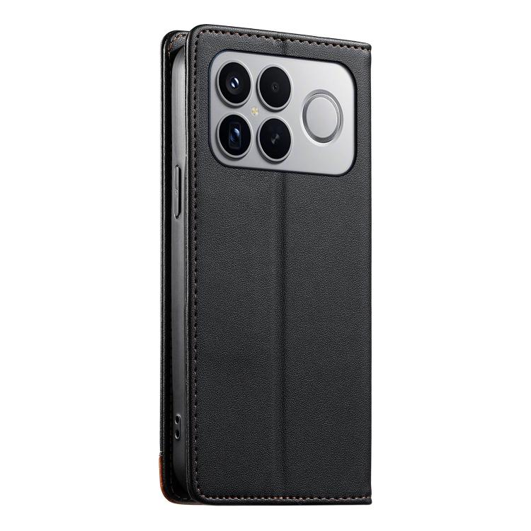 For Redmi K90 Pro Max / Poco F8 Ultra 5G Dierfeng Splicing Strong Magnetic RFID Vegan Leather Phone Case