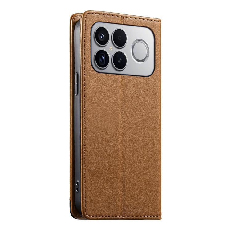 For Redmi K90 Pro Max / Poco F8 Ultra 5G Dierfeng Splicing Strong Magnetic RFID Vegan Leather Phone Case