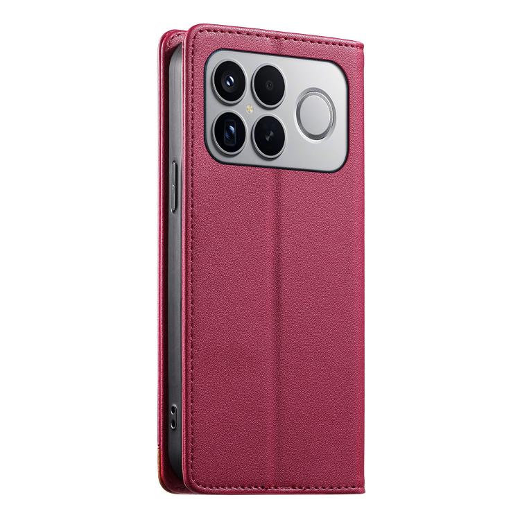 For Redmi K90 Pro Max / Poco F8 Ultra 5G Dierfeng Splicing Strong Magnetic RFID Vegan Leather Phone Case