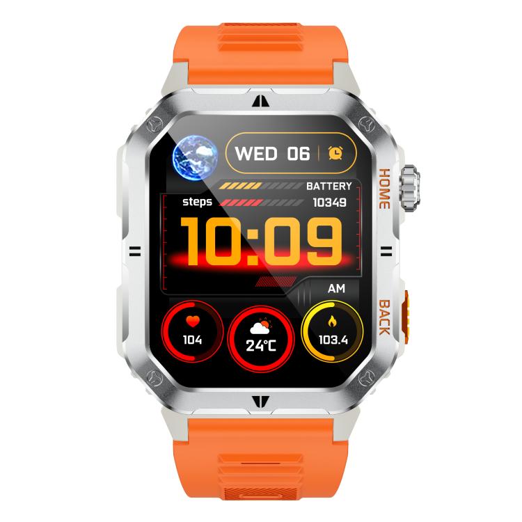 MT62 2.01-inch IPS Display Outdoor Adventures Smart Watch with 1000mAh Battery & Flashlight