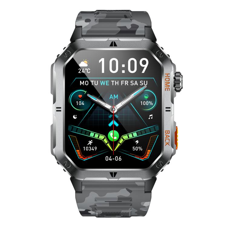 MT62 2.01-inch IPS Display Outdoor Adventures Smart Watch with 1000mAh Battery & Flashlight