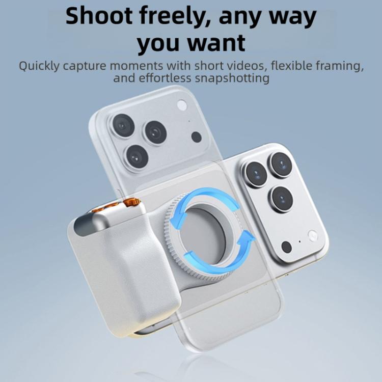 Magnetic Smartphone Shooting Holder Hand Grip Handle Snap On Phone Stand, Type:With Fill Light