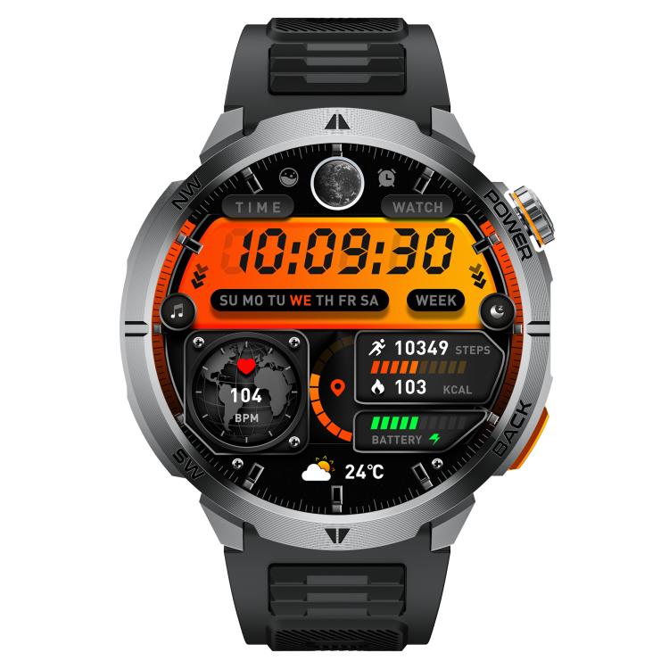 MT68 1.7-inch IPS Display Outdoor Adventures Smart Watch with 1000mAh Battery & Flashlight