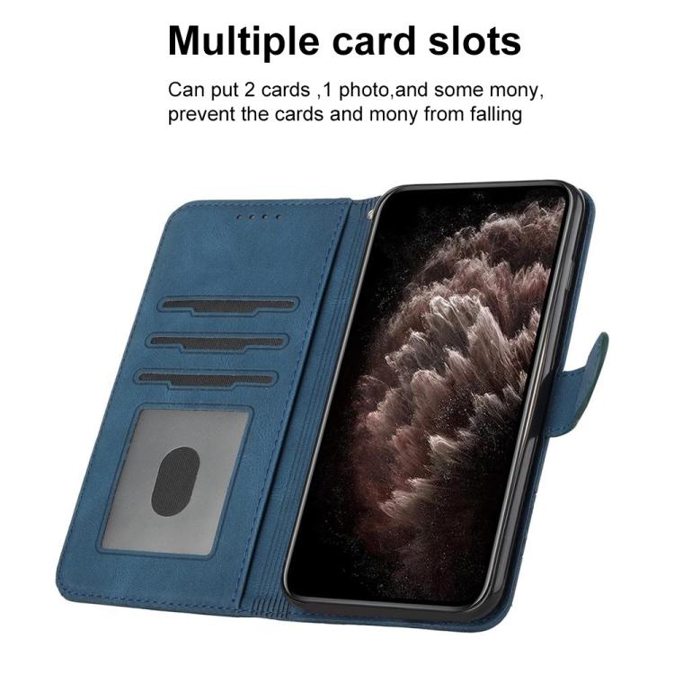 For Huawei Enjoy 80 Plus Cubic Skin Feel Flip Leather Phone Case