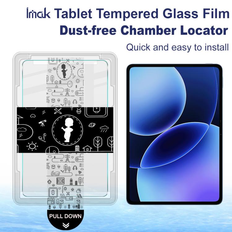 For Xiaomi Pad 8 / Pad 8 Pro imak Dust-free Chamber Locator Tablet Tempered Glass Film