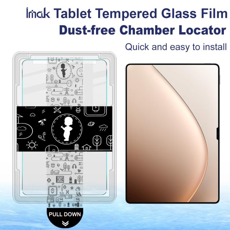 For Xiaomi Pad 7 Ultra imak Dust-free Chamber Locator Tablet Tempered Glass Film