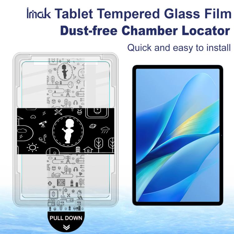 For vivo Pad Air imak Dust-free Chamber Locator Tablet Tempered Glass Film