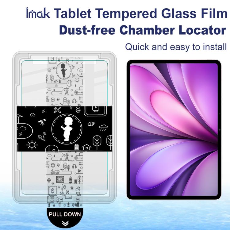 For vivo Pad5 / Pad3 / Pad2 imak Dust-free Chamber Locator Tablet Tempered Glass Film