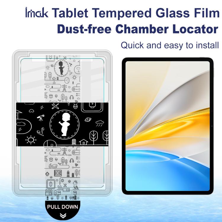 For vivo Pad SE imak Dust-free Chamber Locator Tablet Tempered Glass Film