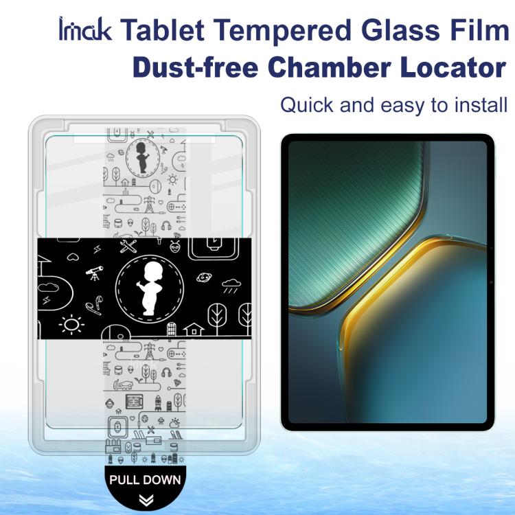 For vivo iQOO Pad5/iQOO Pad5e/iQOO Pad2 imak Dust-free Chamber Locator Tablet Tempered Glass Film