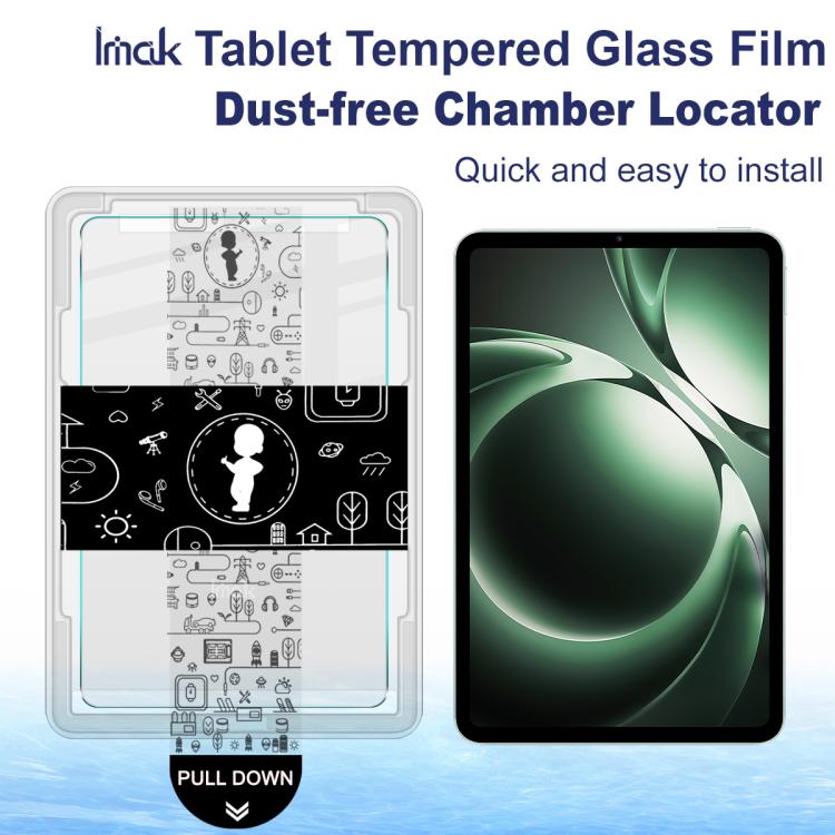 For Redmi K Pad imak Dust-free Chamber Locator Tablet Tempered Glass Film