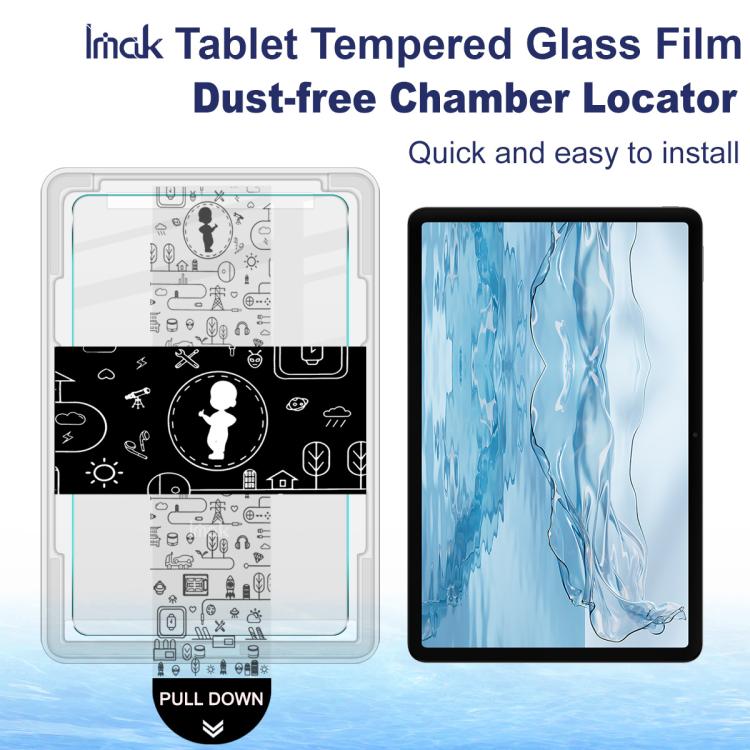 For Redmi Pad Pro 12.1 inch imak Dust-free Chamber Locator Tablet Tempered Glass Film