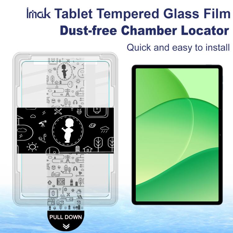 For OPPO Pad SE imak Dust-free Chamber Locator Tablet Tempered Glass Film