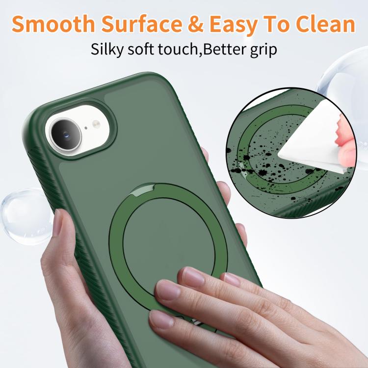 For iPhone 16e / 17e Magnetic 360 Rotating Stand Airbag Shockproof Phone Case