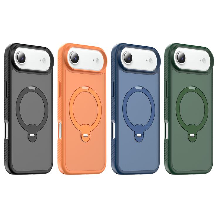 For iPhone Air Magnetic 360 Rotating Stand Airbag Shockproof Phone Case