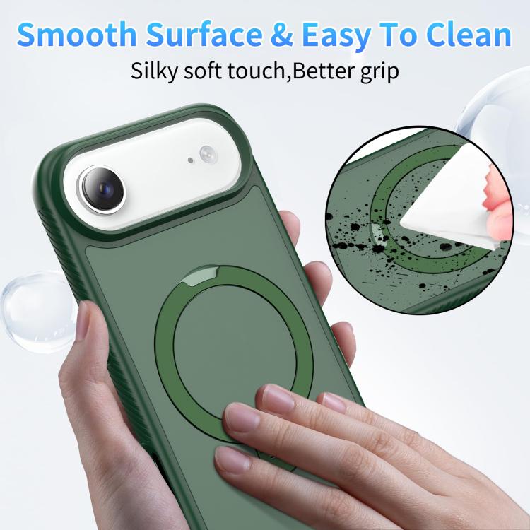 For iPhone Air Magnetic 360 Rotating Stand Airbag Shockproof Phone Case