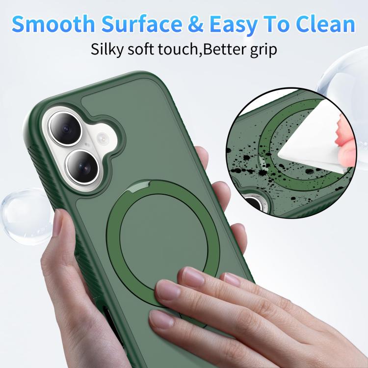 For iPhone 17 Magnetic 360 Rotating Stand Airbag Shockproof Phone Case