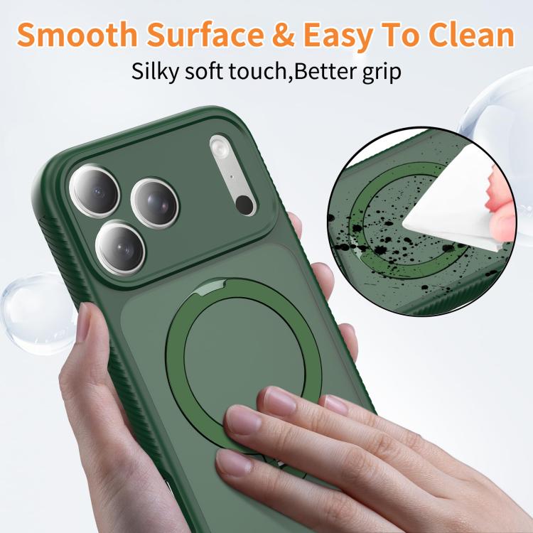 For iPhone 17 Pro Max Magnetic 360 Rotating Stand Airbag Shockproof Phone Case