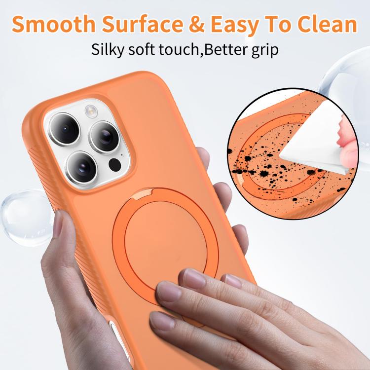 For iPhone 16 Pro Max Magnetic 360 Rotating Stand Airbag Shockproof Phone Case