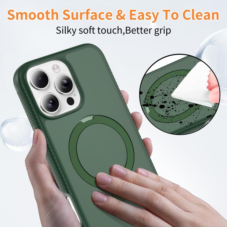 For iPhone 16 Pro Max Magnetic 360 Rotating Stand Airbag Shockproof Phone Case