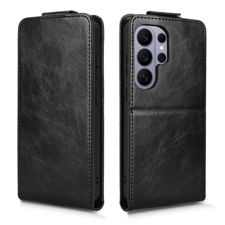 For Samsung Galaxy S26 Ultra 5G Magnetic Vertical Flip Leather Phone Case with Buckle