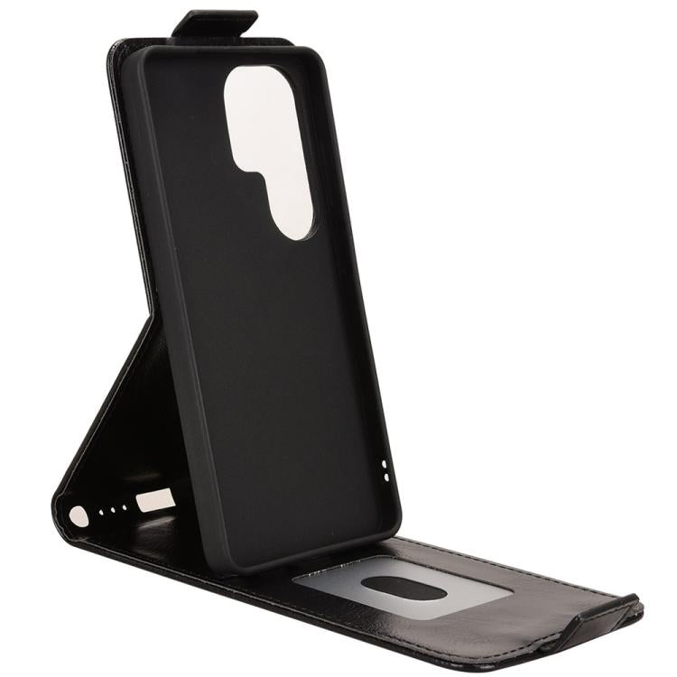 For Samsung Galaxy S26 Ultra 5G Magnetic Vertical Flip Leather Phone Case with Buckle