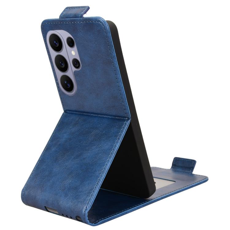For Samsung Galaxy S26 Ultra 5G Magnetic Vertical Flip Leather Phone Case with Buckle