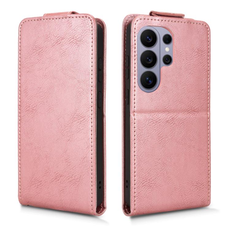 For Samsung Galaxy S26 Ultra 5G Magnetic Vertical Flip Leather Phone Case with Buckle