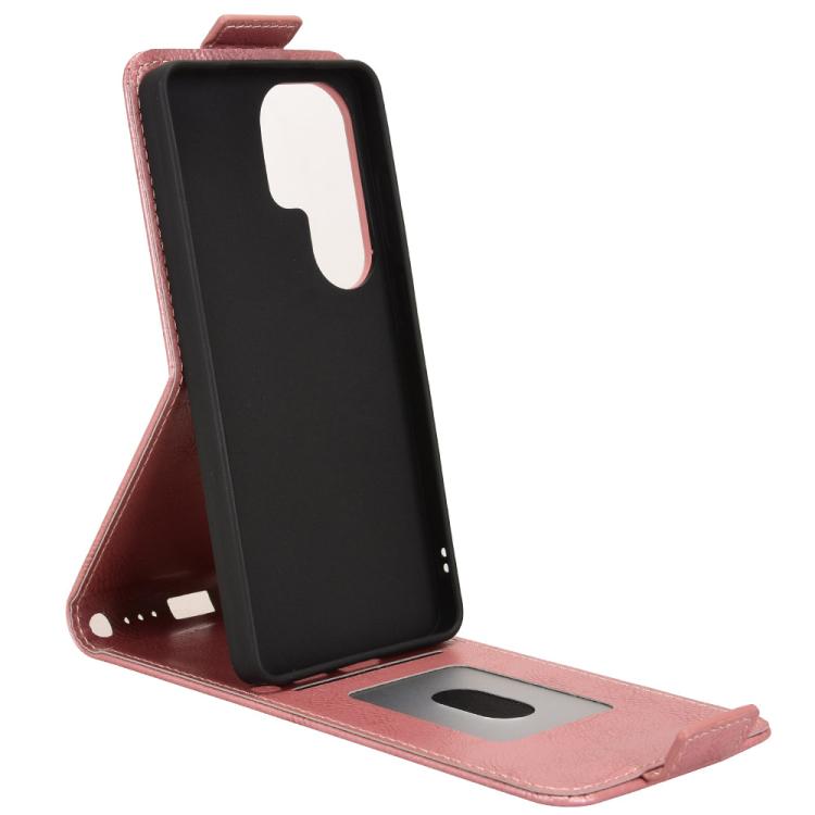 For Samsung Galaxy S26 Ultra 5G Magnetic Vertical Flip Leather Phone Case with Buckle