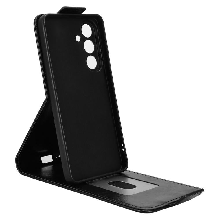 For Samsung Galaxy S26 5G Magnetic Vertical Flip Leather Phone Case with Buckle