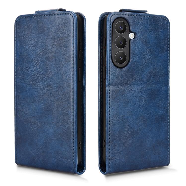 For Samsung Galaxy S26 5G Magnetic Vertical Flip Leather Phone Case with Buckle