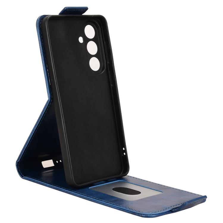 For Samsung Galaxy S26 5G Magnetic Vertical Flip Leather Phone Case with Buckle