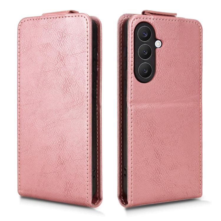 For Samsung Galaxy S26 5G Magnetic Vertical Flip Leather Phone Case with Buckle