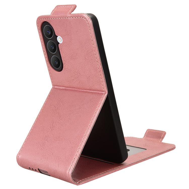 For Samsung Galaxy S26 5G Magnetic Vertical Flip Leather Phone Case with Buckle