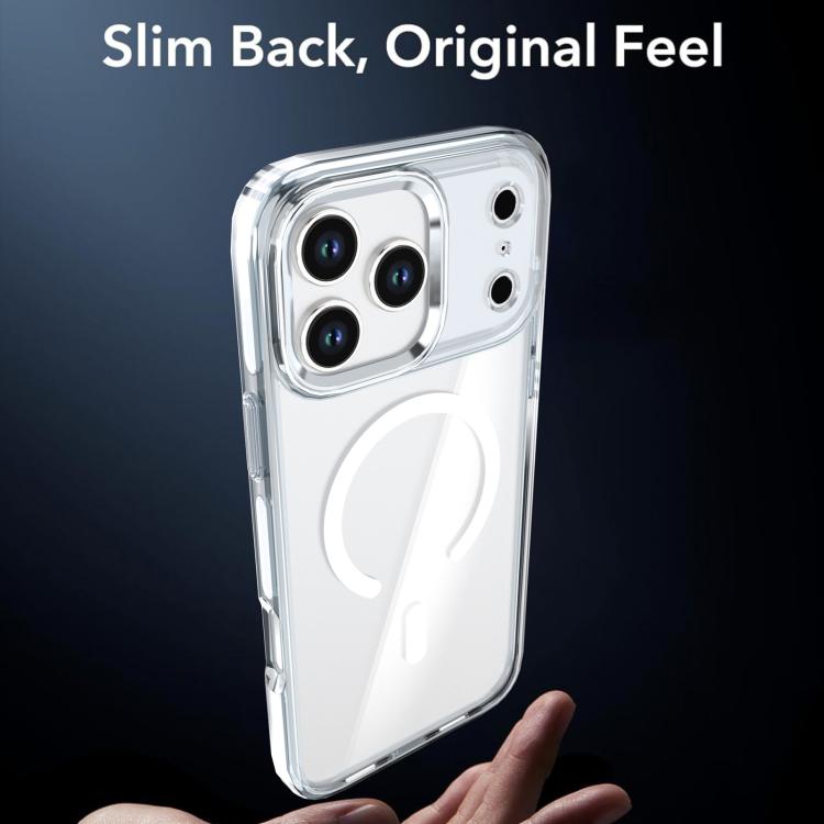 For iPhone 17 Pro Max Qicai Two-color Transparent Magnetic Phone Case