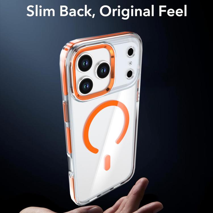 For iPhone 17 Pro Max Qicai Two-color Transparent Magnetic Phone Case