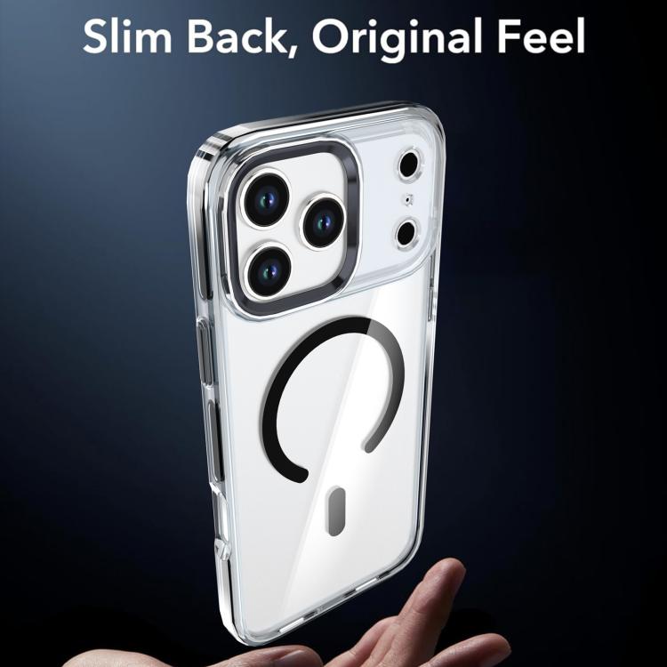 For iPhone 17 Pro Max Qicai Two-color Transparent Magnetic Phone Case