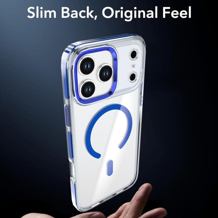 For iPhone 17 Pro Max Qicai Two-color Transparent Magnetic Phone Case