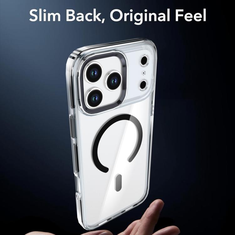 For iPhone 17 Pro Qicai Two-color Transparent Magnetic Phone Case