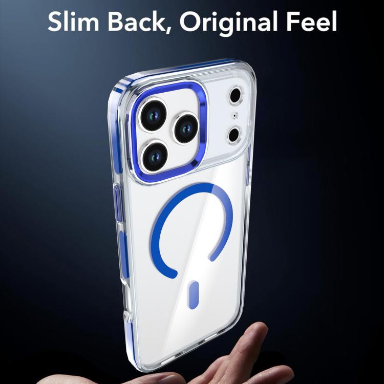 For iPhone 17 Pro Qicai Two-color Transparent Magnetic Phone Case