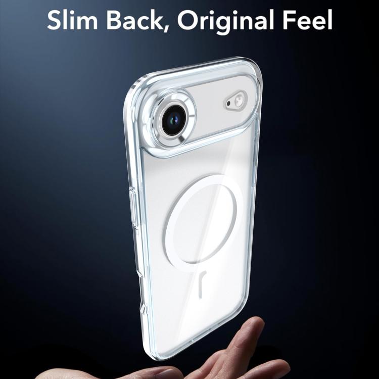 For iPhone Air Qicai Two-color Transparent Magnetic Phone Case