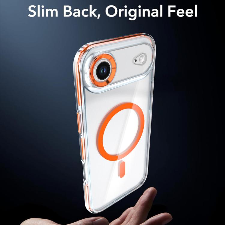 For iPhone Air Qicai Two-color Transparent Magnetic Phone Case