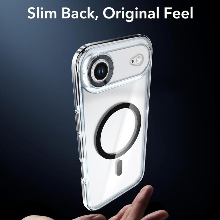 For iPhone Air Qicai Two-color Transparent Magnetic Phone Case